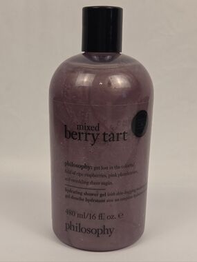 Philosophy Mixed Berry Tart 3-in-1 Shower Gel Bubble Bath Shampoo 16 oz